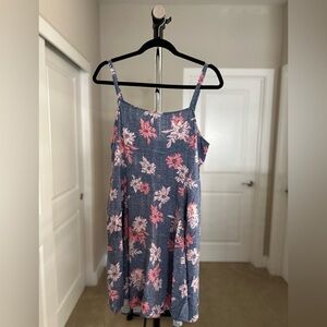 Women’s GAP Floral Spaghetti Strap Knee-Length Dress Size L